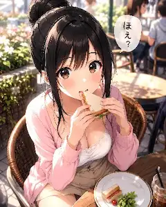 カフェの昼下がり、意外な一口