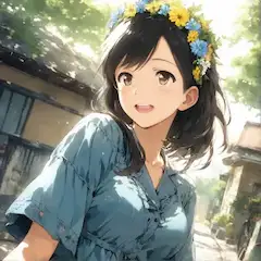 旦那が作ってくれた花冠