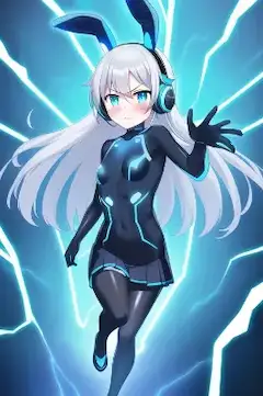 cyber blue rabbit girl_04