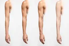 10代後半の女性の腕比較