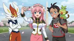 Milfeulle and Ash's friend Goh