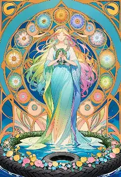 虹色の花嫁と神秘の水鏡