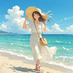 海風が運ぶ夏の微笑み