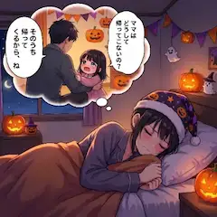 daughter & mother ハロウィンの悪夢