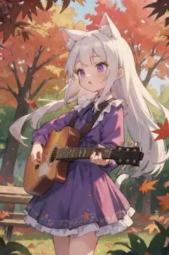 ひっそりと公園でLIVE