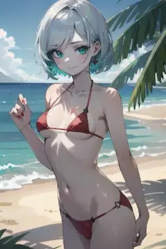 衣留夢ちゃんの水着はフィンランド風