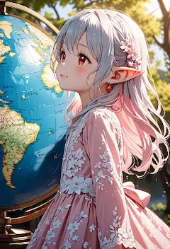 銀髪エルフの地球探検夢