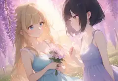 黒髪＆ブロンド・GWにお花を見に行った