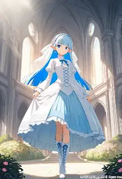 青髪のエルフ姫と光の誓い