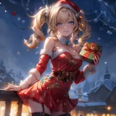 【原神】バーバラ サンタ