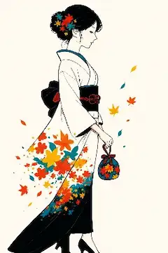 秋風に舞う花びらの記憶