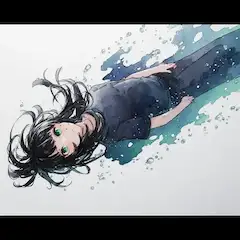 水底に沈む