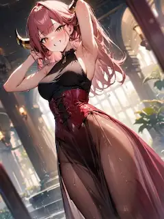 アルの濡れ透けドレス【陸八魔アル】