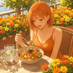 サーモンのポキ丼（マリちゃん）