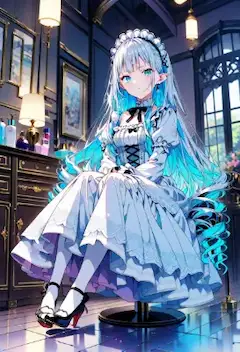 古き間に座す青の令嬢