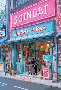 ネオン街の黒猫魔女と秘密の書店