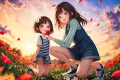 思いやりの花々
