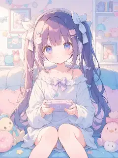 ツインテリボンゲーマーガール