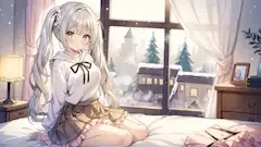 雪の街を眺める銀髪少女の秘密