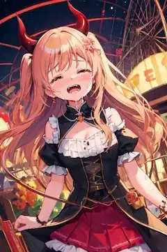 遊園地で迷子になる悪魔