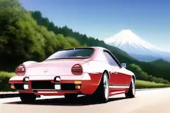 高速道路を走る自動車