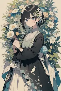 花と少女