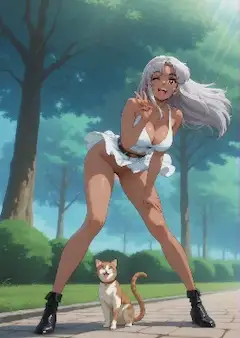 ！！穿き忘れてるニャ～。