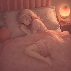 おやすみ🌙（ピーチちゃん）