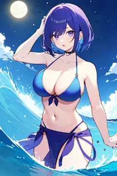美しいビキニの女の子