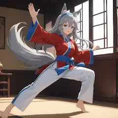 銀狼少女の朝練