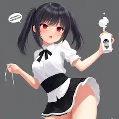 泡立つコーヒーのドジっ子