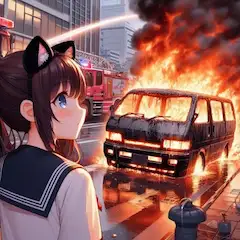 駐車中火中車