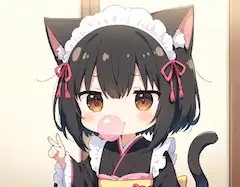 フーセンガムニャ♪