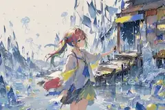 浮かぶ海月