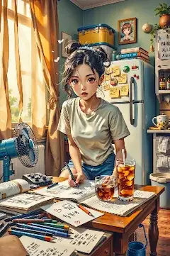 夏の部屋で綴る秘密の想い