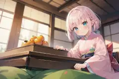コタツでみかん🍊
