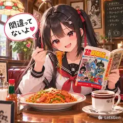 間違ってないよ♥お題「パスタ」 漫画ランチ