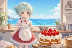 いちごケーキの完成！、のはずが、、、