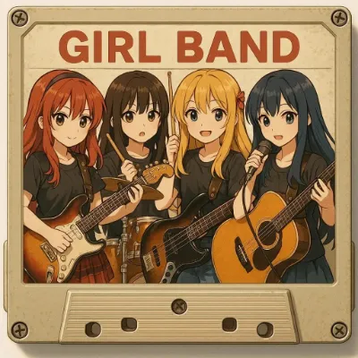 キュートなガールズロックバンド