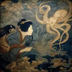 海女と蛸