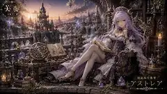 黄昏のバルコニーで星を詠む少女
