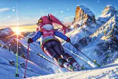 白銀を滑走