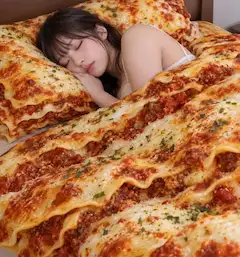 ラザーニャのベッドで見る甘い夢