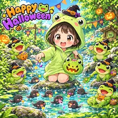 ハピハロ🎃(カエルちゃん達)10/31
