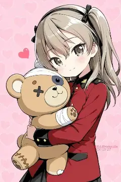 相棒のクマと過ごす優しい時間