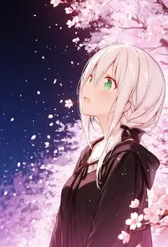夜桜の下で芽生える約束