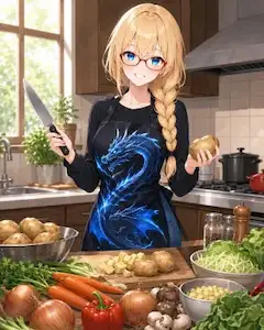 料理を作ってくれる灯璃ちゃん