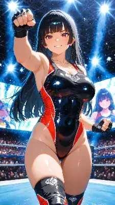 リングに輝く勝利の拳