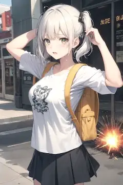 イヤーと叫んでボーンと爆発させる