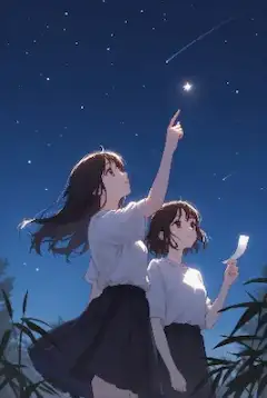 星降る夜の願い